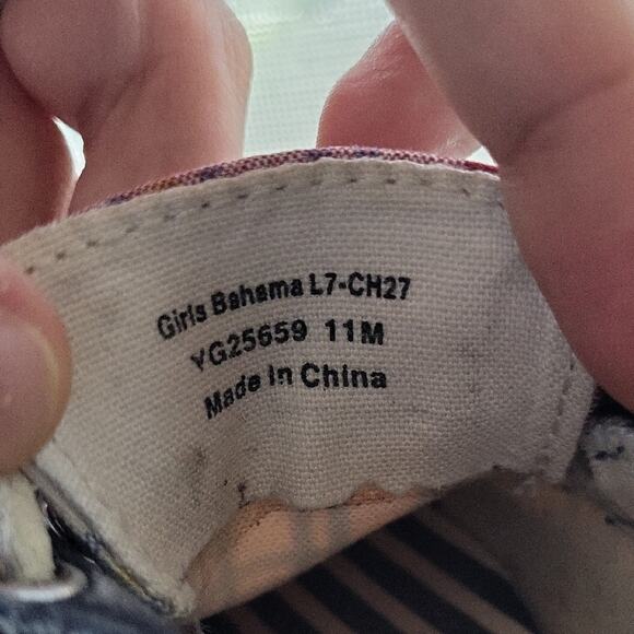 Sperry Kids Plaid Sneakers - Red, Blue, White - Picture 2 of 8